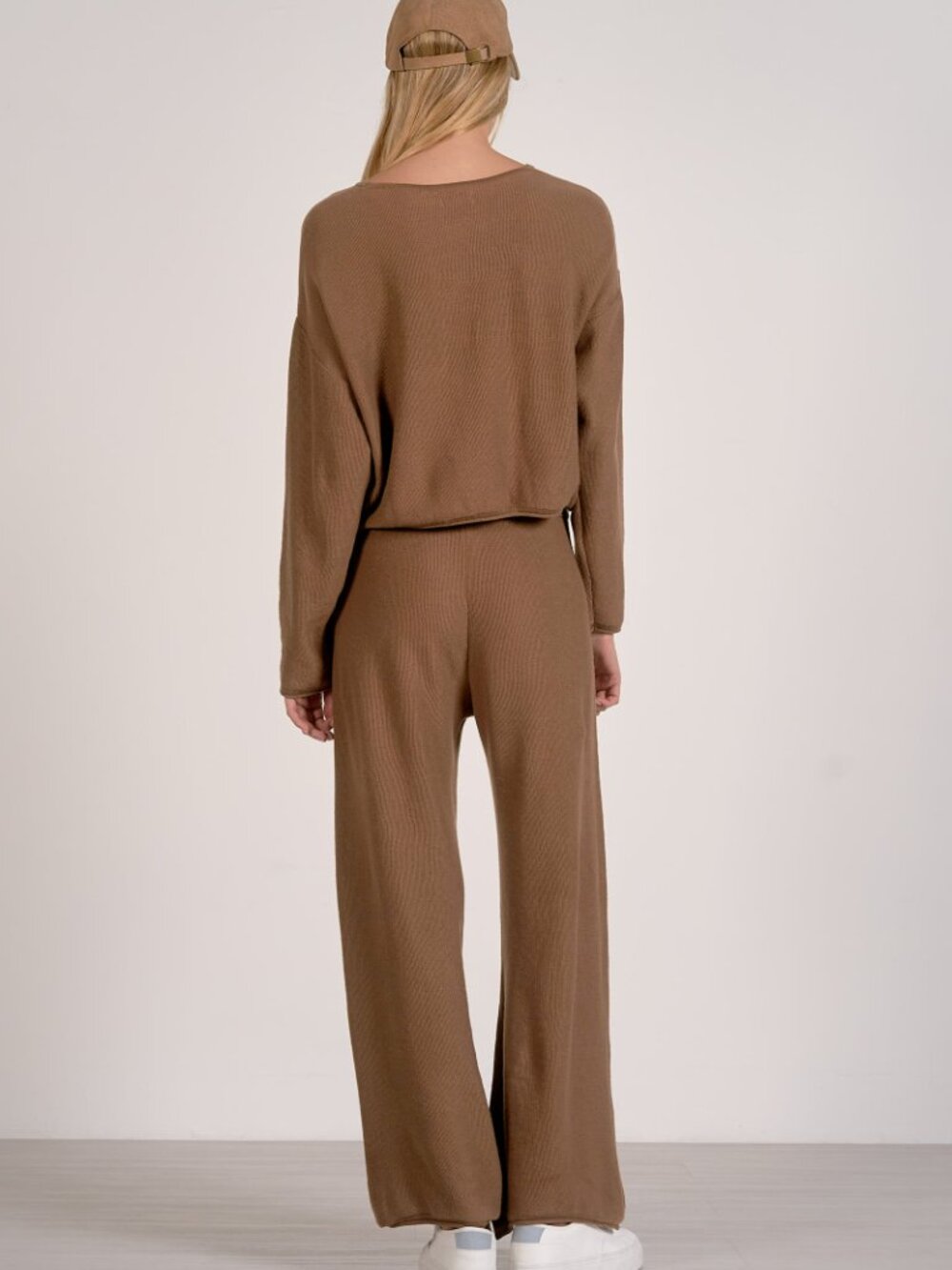 NWT ELAN Caramel Drawstring Wide Leg Pants - Picture 3 of 7